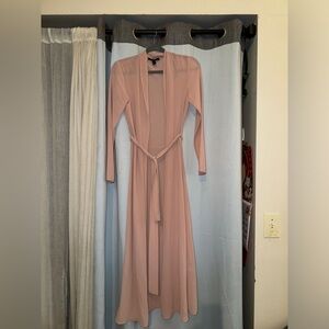 Forever 21 Blush Pink Long Cover Up Cardigan